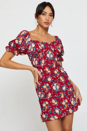Print Mini Dress Short Sleeve Glitter Mode