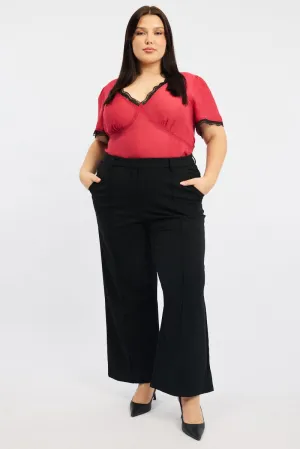 Functional Comfort Wear Black Tailored Work Pants