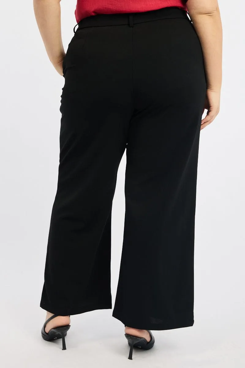 Modern Fit Black Tailored Work Pants