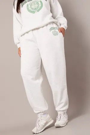 Grey Track Pants High Rise Comfort Design Minimal Edge
